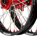 Axiom Honda CRF250-450R 2014-24 Black Rim / Red Hub / Red Nipples 21x1.6/19x2.15 Complete Wheel Set-4