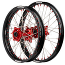 Axiom Honda CRF250-450R 2014-24 Black Rim / Red Hub / Red Nipples 21x1.6/19x2.15 Complete Wheel Set-1