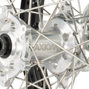 Axiom KTM / Husqvarna / Gas Gas 2003-24 Black Rim / Silver Hub / Black Nipples 21x1.6/19x2.15 Complete Wheel Set-2
