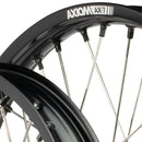 Axiom Honda CR-CRF 2002-13 Black Rim / Silver Hub / Black Nipples 21x1.6/19x2.15 Complete Wheel Set-3