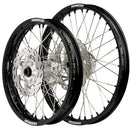 Axiom KTM SX-SXF 125-450 2003-24 Black Rim / Silver Hub / Black Nipples 21x1.6/19x2.15 Wheel Set with Discs-1