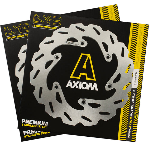 Axiom Yamaha YZ450F 2016-17 Black Rim / Gold Hub / Black Nipples 21x1.6/19x2.15 Wheel Set with Discs