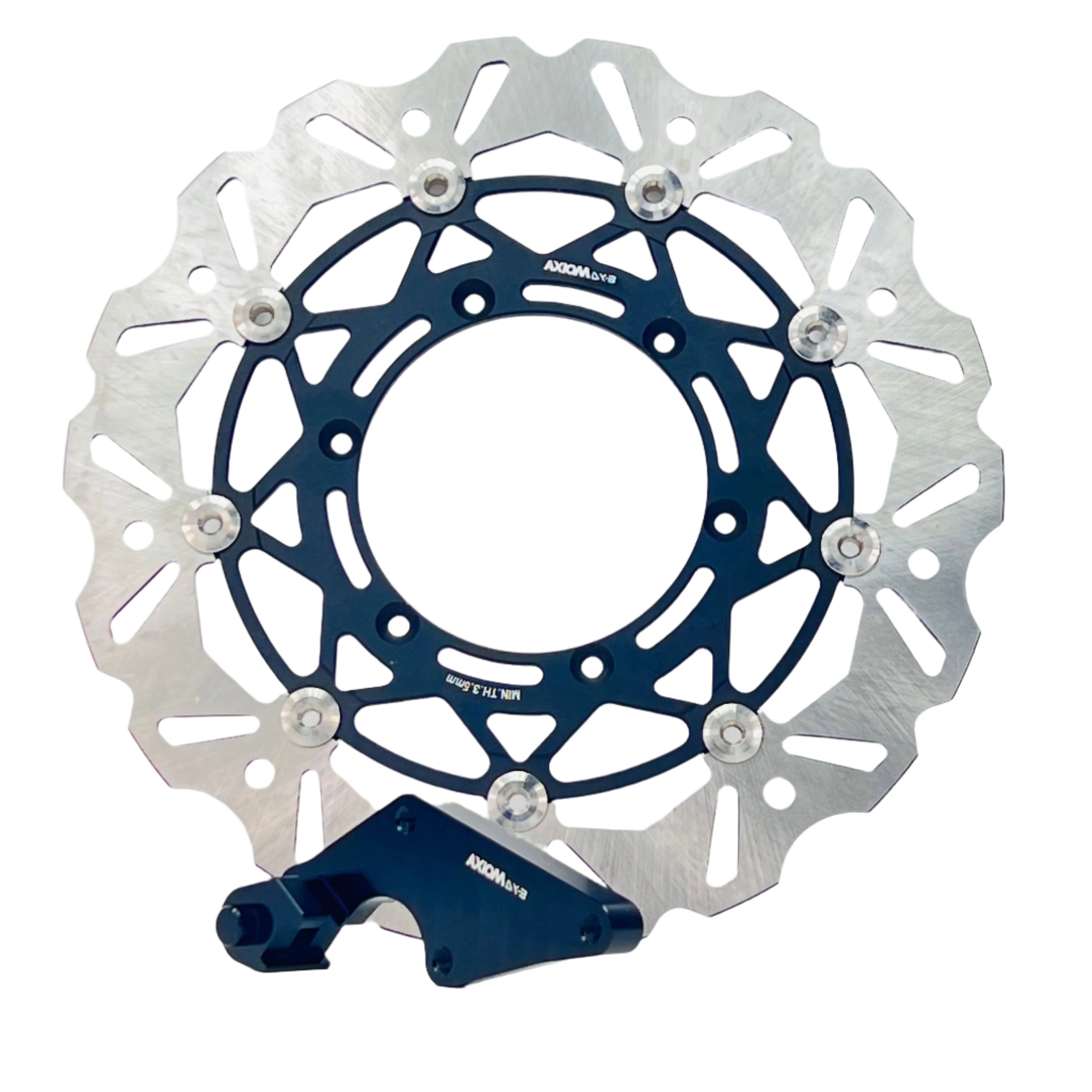 Axiom Wave 320mm Disc & Caliper Adaptor Bracket - Yamaha YZ-YZF 2008-2016