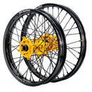 DID DirtStar / Axiom Yamaha YZ-YZF 2009-26 Black Rim / Gold Hub / Black Spokes / Black Nipples 21x1.6/19x2.15 Motocross Wheel Set-1
