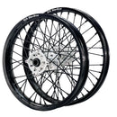 DID DirtStar / Axiom Kawasaki KLX450R 2007-26 Black Rim / Silver Hub / Black Spokes / Black Nipples 21x1.6/18x2.15 Enduro Wheel Set-1