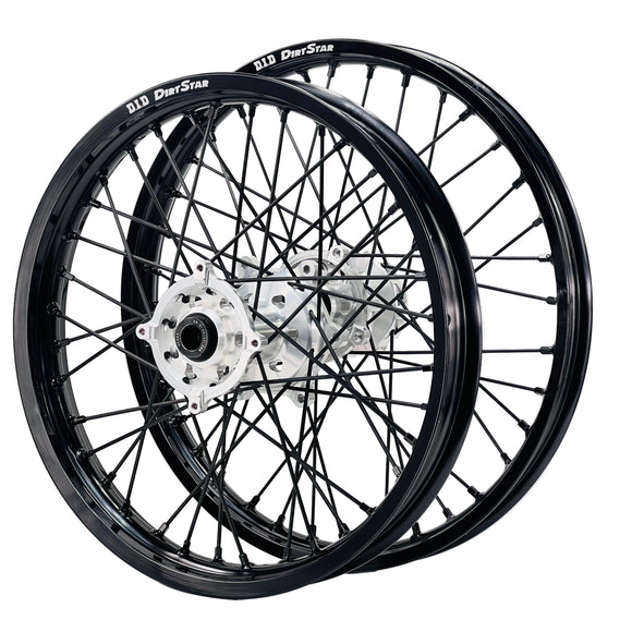 DID DirtStar / Axiom Yamaha YZ-YZF 2009-26 Black Rim / Silver Hub / Black Spokes / Black Nipples 21x1.6/18x2.15 Enduro Wheel Set