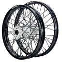 DID DirtStar / Axiom Honda CRF250-450R 2014-26 Black Rim / Silver Hub / Black Spokes / Black Nipples 21x1.6/18x2.15 Enduro Wheel Set-2