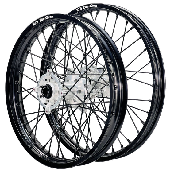 DID DirtStar / Axiom KTM / Husqvarna / GasGas 2003-26 Black Rim / Silver Hub / Black Spokes / Black Nipples 21x1.6/19x2.15 Motocross Wheel Set