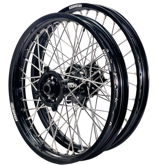 Axiom Suzuki DRZ400E 2000-26 Black Rim / Black Hub 21x1.6/18x2.15 Enduro Wheel Set