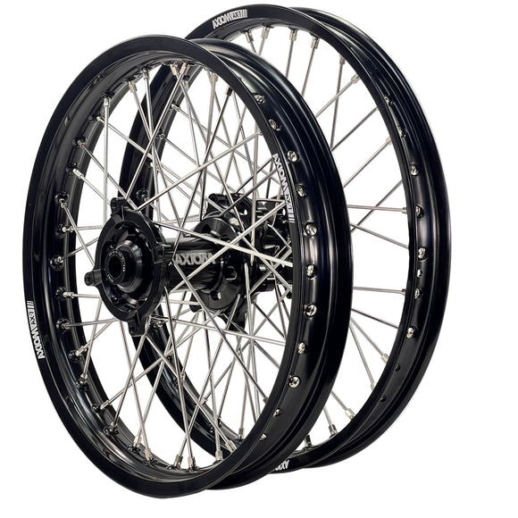 Axiom Kawasaki KX-KXF-KXX 2006-26 Black Rim / Black Hub 21x1.6/18x2.15 Enduro Wheel Set