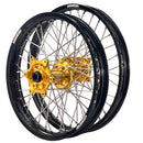 Axiom Honda CRF250-450R 2014-26 Black Rim / Gold Hub 21x1.6/19x2.15 Motocross Wheel Set-1