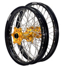 Axiom Kawasaki KX-KXF 2006-26 Black Rim / Gold Hub 21x1.6/19x2.15 Motocross Wheel Set-2