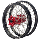 Axiom KTM / Husqvarna / GasGas 2003-26 Black Rim / Red Hub 21x1.6/18x2.15 Enduro Wheel Set-1