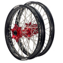Axiom Beta RR 2014-26 Black Rim / Red Hub 21x1.6/18x2.15 Enduro Wheel Set-2