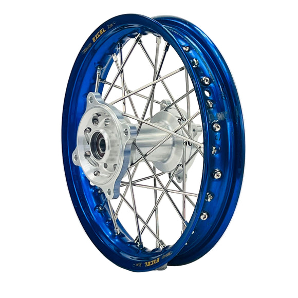 Axiom / Excel Yamaha / Suzuki YZ85LW/RM85 1993-25 BW Blue Rim/ Silver Hub 16x1.85 Motocross Rear Wheel