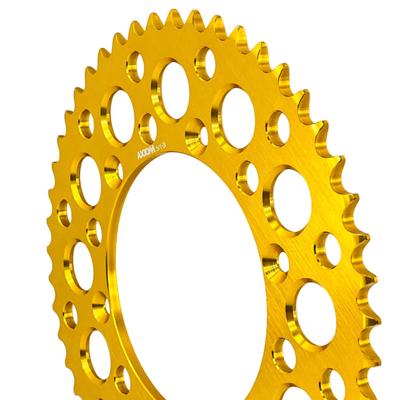 Axiom Suzuki 41t  RM 125-250, RMZ250-450, DRZ 250-400 E/S Gold Alloy Rear Sprocket