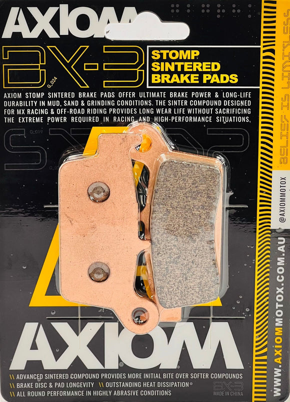 Axiom Honda - Kawaski - Suzuki - Yamaha - GasGas - TM Sintered Rear Brake Pads