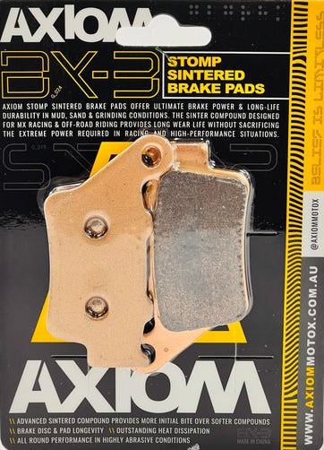 Axiom GasGas - Husaberg - Husqvarna - KTM - TM - Yamaha Sintered Rear Brake Pads