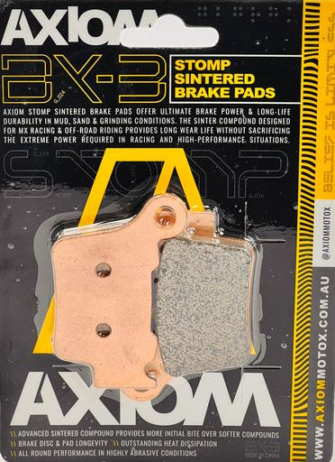 Axiom GasGas - Husaberg - Husqvarna - KTM - SWM - Sherco - Stark - Triumph Stomp Sintered Rear Brake Pads