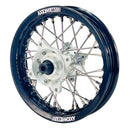 Axiom KTM / Husqvarna / Gas Gas 50cc 2014-26 Black Rim / Silver Hub 10x1.6 Motocross Rear Wheel-2