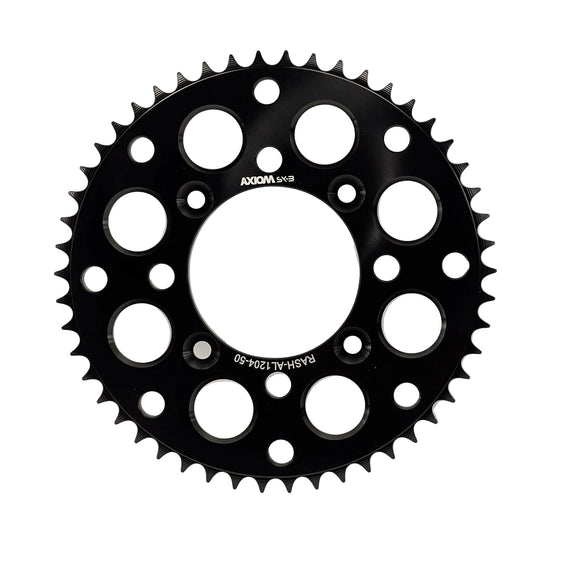 Axiom Honda 50t  CRF100 2004-13 / CRF125 2014-26 / XR100 Black Alloy Rear Sprocket