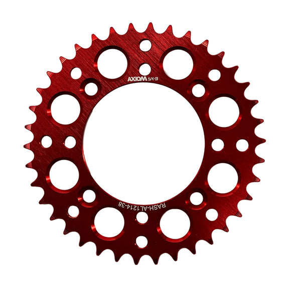 Axiom Honda 38t CRF 70-80-110F / XR70-80 Red Alloy Rear Sprocket
