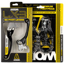 Axiom Gas Gas MC-EX 125-450 2021-23 Black Brake & Clutch lever / Footpeg Kit-2
