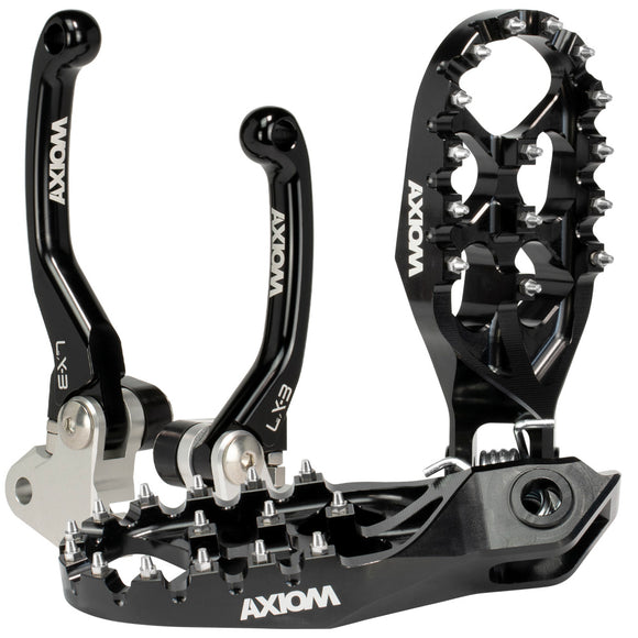 Axiom KTM SX-SXF 2023-24 / EXC-EXCF 2024 Black Brake & Clutch Lever / Footpeg Kit