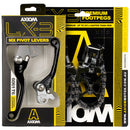 Axiom Husqvarna TC85 2018-2024 Black Brake & Clutch Lever / Footpeg Kit-2