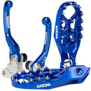Axiom KTM SX-SXF 2023-24 / EXC-EXCF 2024 Blue Brake & Clutch Lever / Footpeg Kit-1