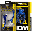 Axiom Gas Gas MC65-85 2021-2024 Blue Brake & Clutch Lever / Footpeg Kit-2