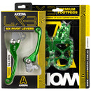 Axiom Kawasaki KX250-450F 06-12 Green Brake & Clutch Lever / Footpeg Kit-2