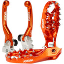 Axiom KTM SX-SXF 2023-24 / EXC-EXCF 2024 Orange Brake & Clutch Lever / Footpeg Kit-1