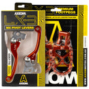 Axiom KTM SX-SXF 14-15 / EXC-EXCF 14-16 Orange Brake & Clutch Lever / Footpeg Kit-2