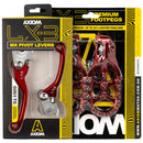 Axiom Husqvarna FC-TC 125-450 2023-24 Red Brake & Clutch Lever / Footpeg Kit-2