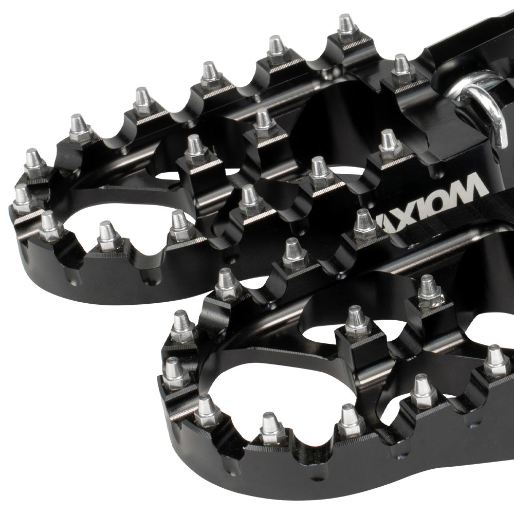 Axiom Kawasaki KX250-450F 2007-23 Black Footpegs