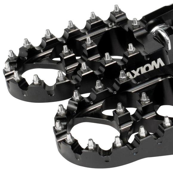 Axiom Kawasaki KX250-450F 2007-23 Black Footpegs
