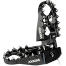 Axiom Honda CR125-250 02-07, CRF250-450 2004-23 Black Footpegs-1