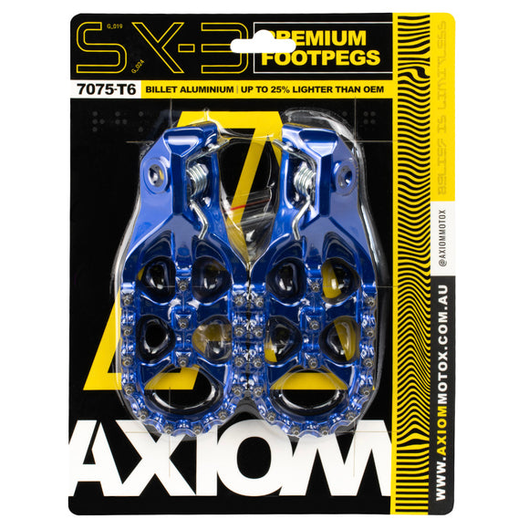 Axiom KTM / Husqvarna 2023-24 / GasGas 125-450 2024 Blue Footpegs