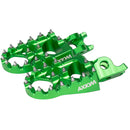 Axiom Kawasaki KX250-450F 2007-23 Green Footpegs-4