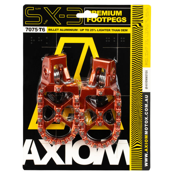 Axiom  KTM - Husqvarna - GasGas 1998-2024 Orange Footpegs