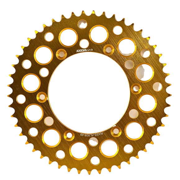 Axiom Suzuki 41t  RM 125-250, RMZ250-450, DRZ 250-400 E/S Gold Alloy Rear Sprocket
