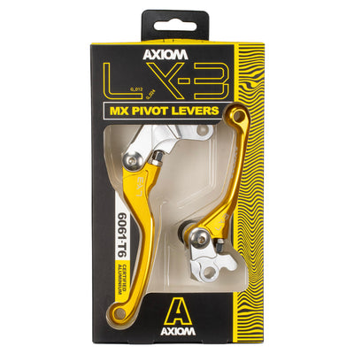 Axiom Gold Kawasaki KX-KXF / Suzuki RMZ Flex Lever Set - 0