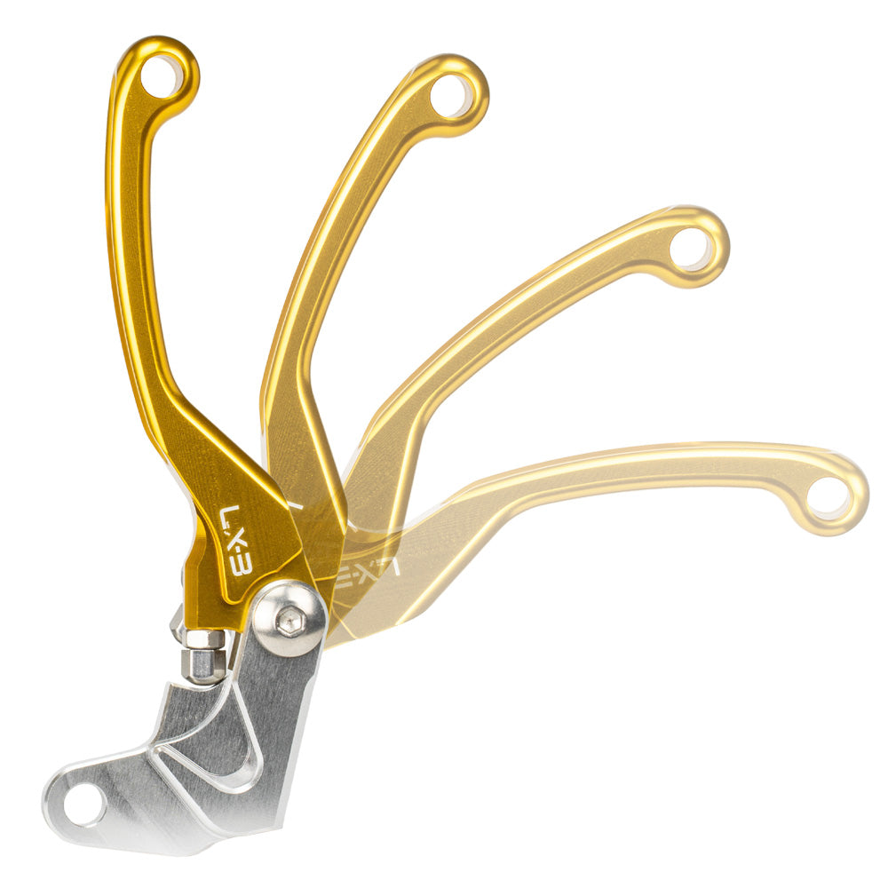 Axiom Gold Yamaha YZ80 / Suzuki RM85-125-250 Flex Lever Set