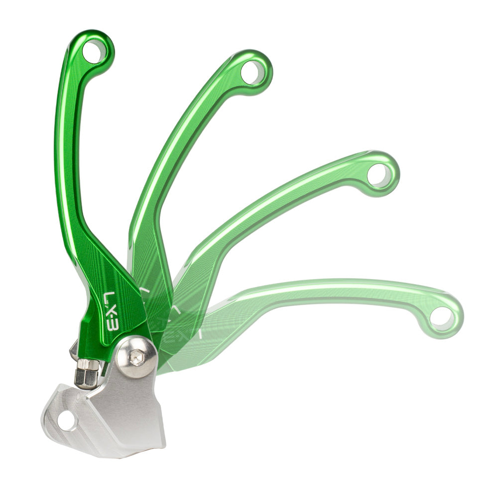 Axiom Green Kawasaki KX-KXF / Suzuki RMZ Flex Lever Set