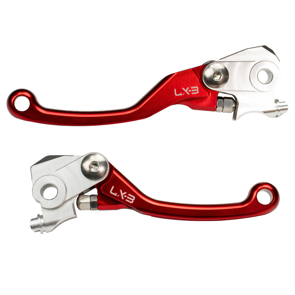 Axiom Red Honda CR-CRF-CRF-X Flex Lever Set