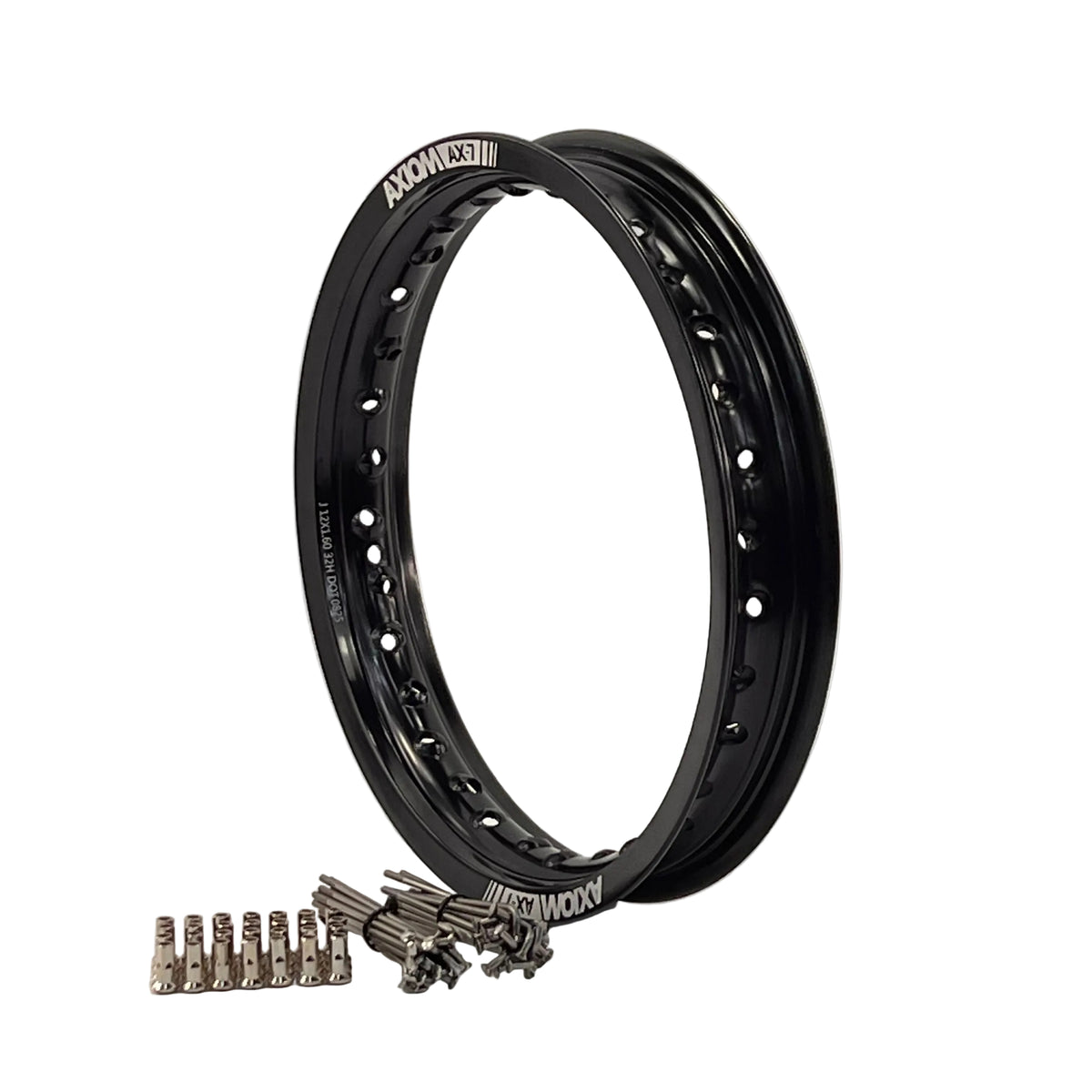 Axiom AX-7 Honda CRF50 2004-2026 (10x1.6 28h) Rear Black Alloy Rim and ...