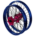 ENVY/DID STX KTM EXC-EXCF. HQVA TE-FE, Gas Gas EC 125-450 2014-2022 21/18x2.15 Blue / Hot Pink with Black Spokes Wheel Set-1