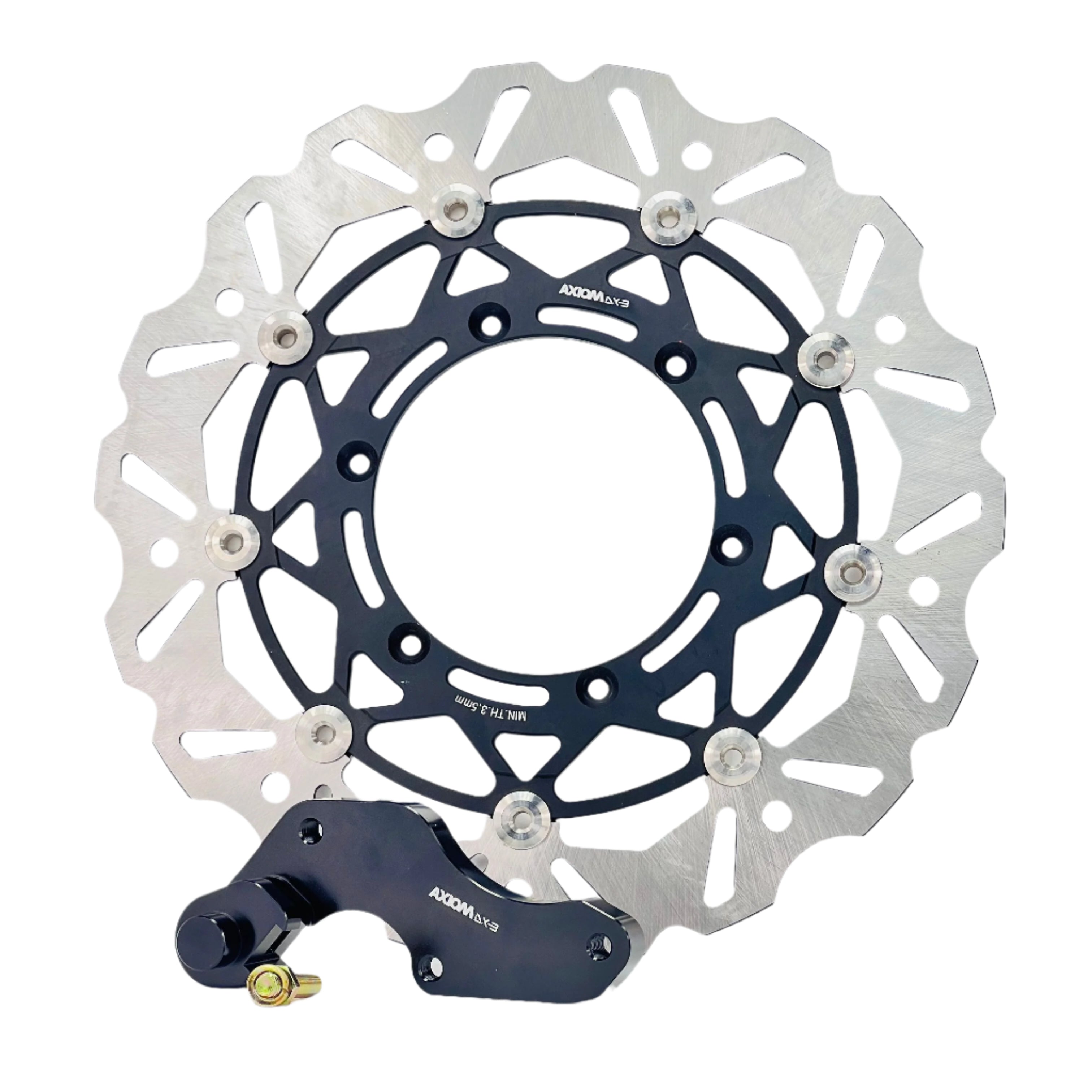 Axiom Wave 320mm Disc & Caliper Adaptor Bracket Kit - Kawasaki - Front KX-KXF 125-450 2006-2014