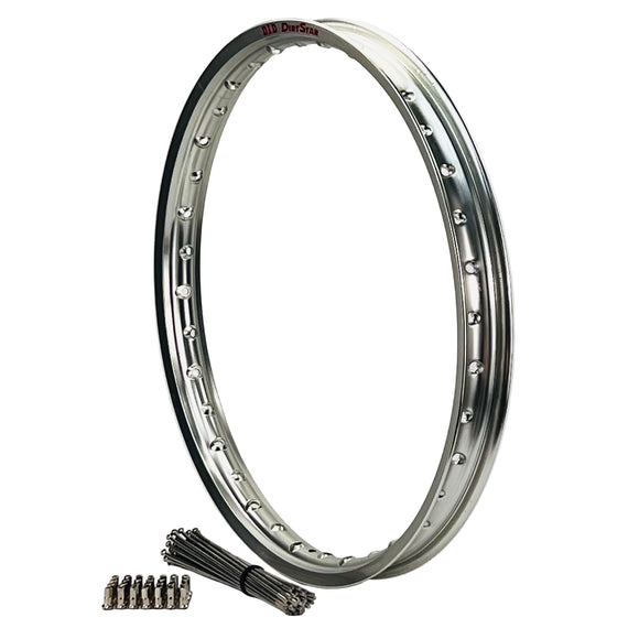 HONDA XL650 V Transalp 2005 Front 21x1.60 36h DID Silver Rim and Spoke Kit